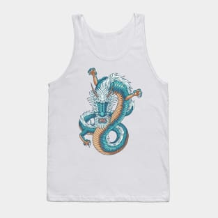 Asian dragon japanese style Tank Top